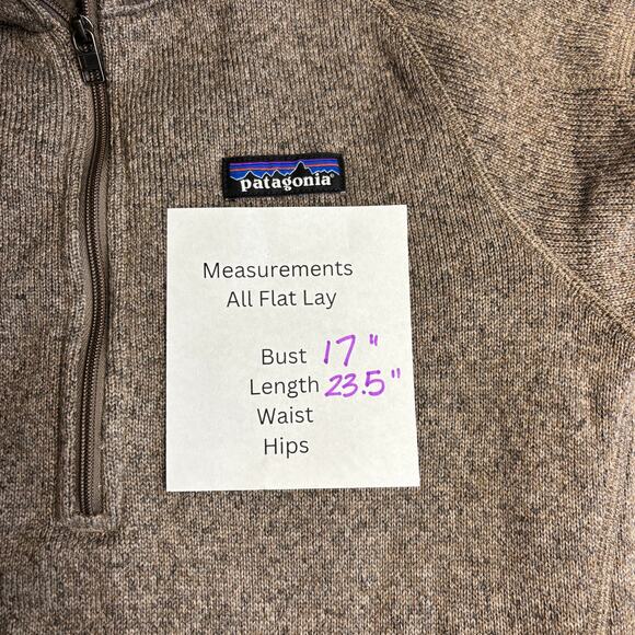 Patagonia Better Sweater 1/4 Zip Fleece Jacket Women’s XS Gray Brown Pullover - Picture 11 of 11